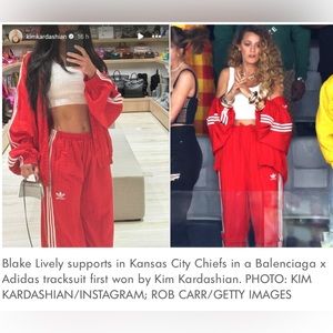 Vintage Limited Edition Red Puma Track Pants like Blake Lively & Kim Kardashian